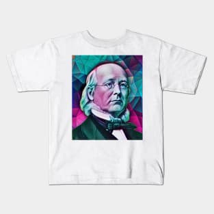 Horace Greeley Portrait | Horace Greeley Artwork 8 Kids T-Shirt